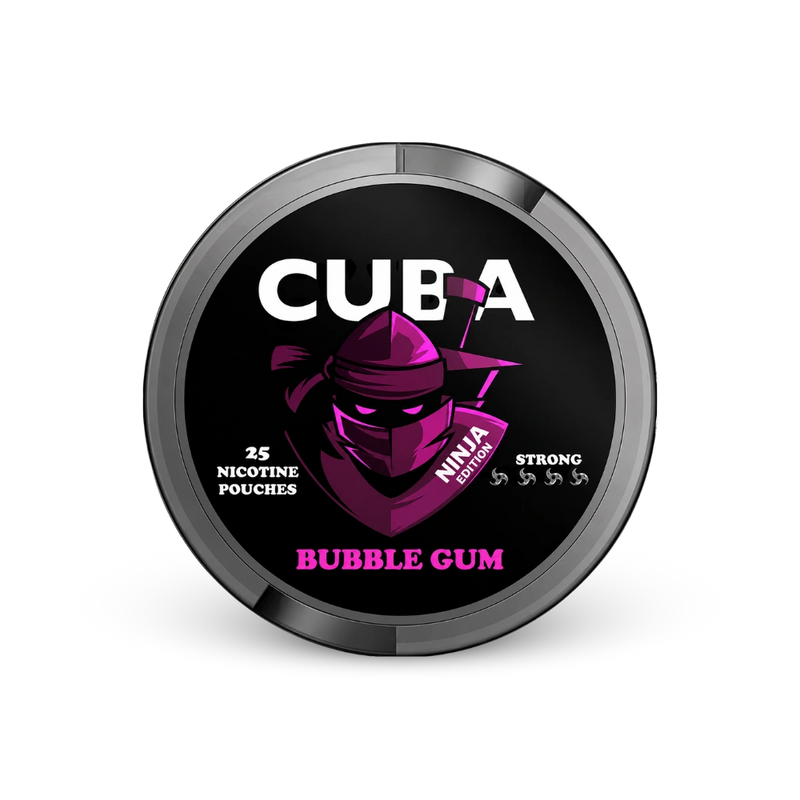 CUBA Ninja Bubble Gum Slim Strong – cutie de saci de nicotină