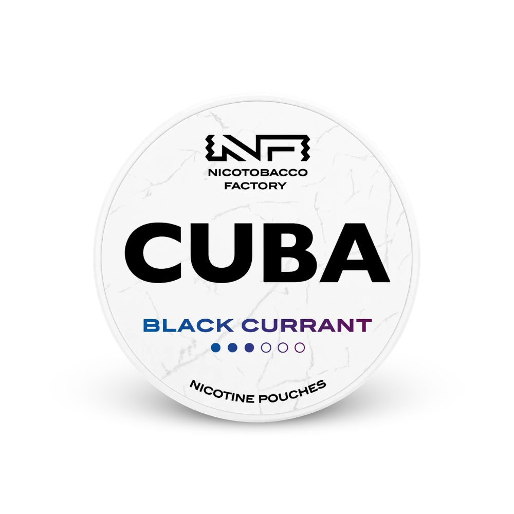 CUBA White Black Currant – cutie de pernuțe de nicotină