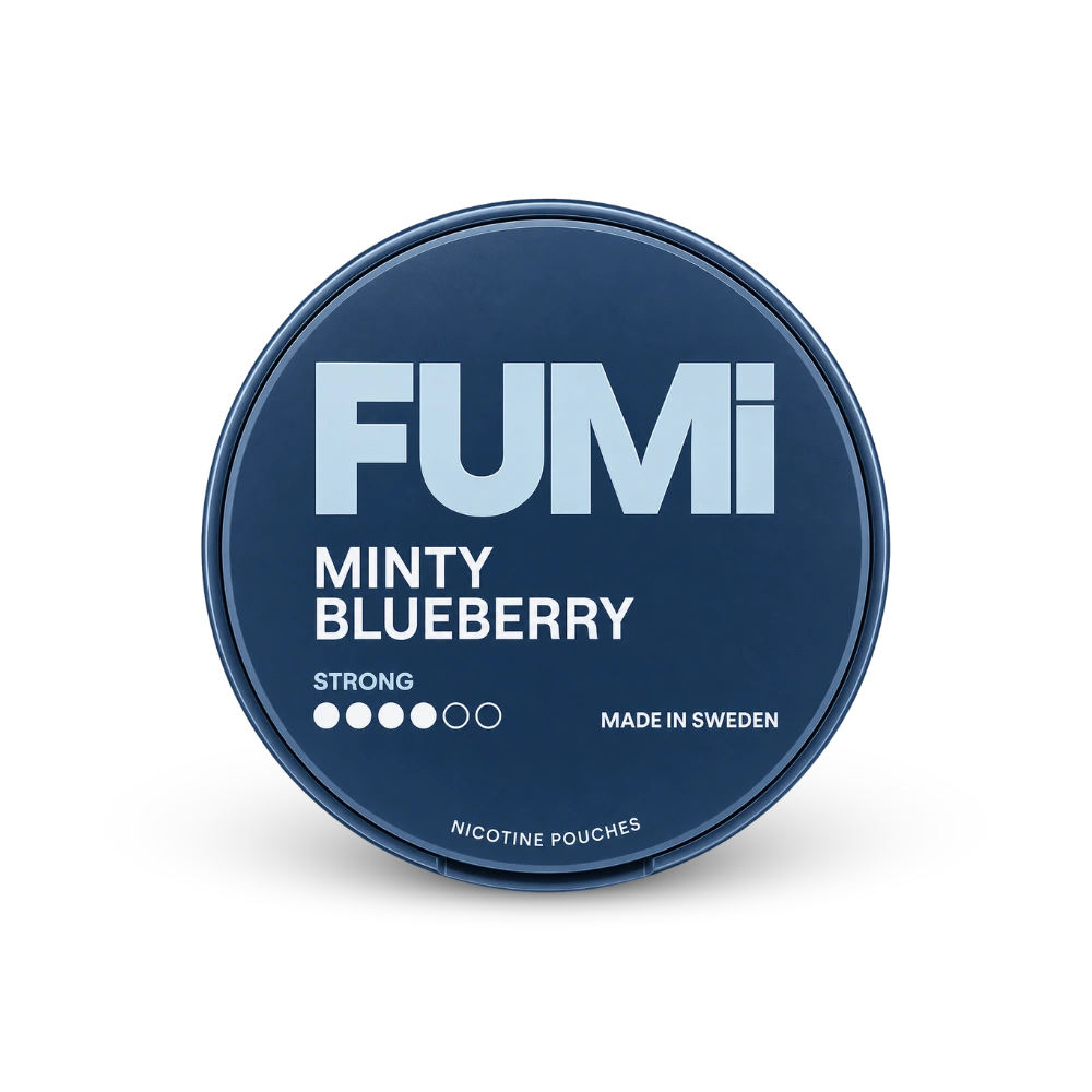 FUMi Minty Blueberry Strong – cutie de pliculețe de nicotină