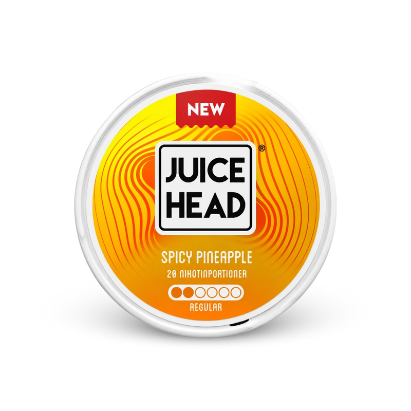 Juice Head Spicy Pineapple Regular – cutie de plicuri cu nicotină