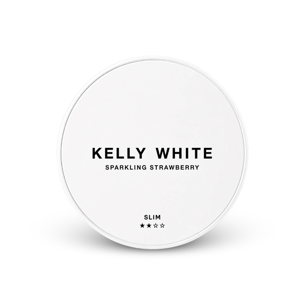 Kelly White Sparkling Strawberry Slim – cutie de pliculețe de nicotină