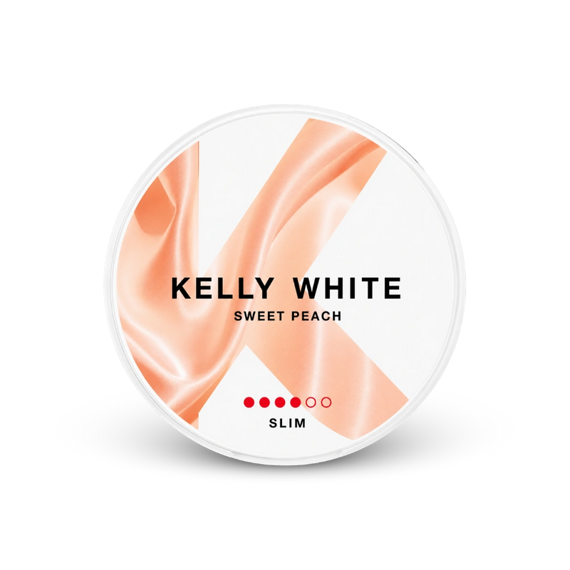 Kelly White Sweet Peach Slim Strong – cutie de pernițe de nicotină