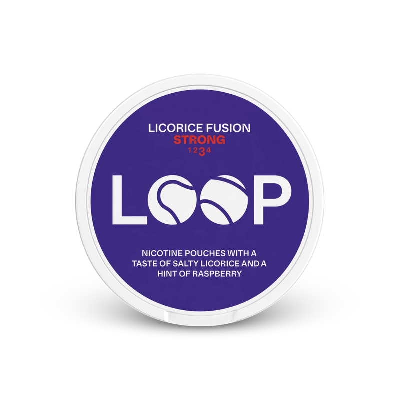 LOOP Licorice Fusion Strong – cutie de pernuțe de nicotină