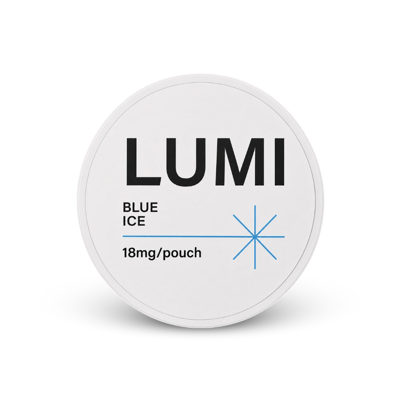 LUMI Blue Ice 18mg – cutie de pouches cu nicotină