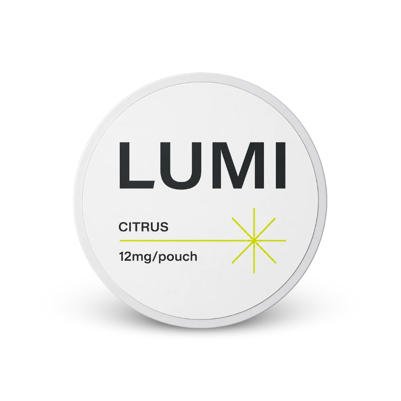LUMI Citrus 12mg – cutie de pungi de nicotină