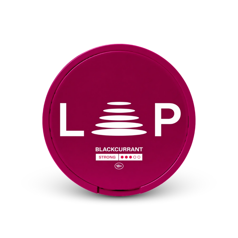 Loop Blackcurrant Strong – cutie de gentuțe de nicotină