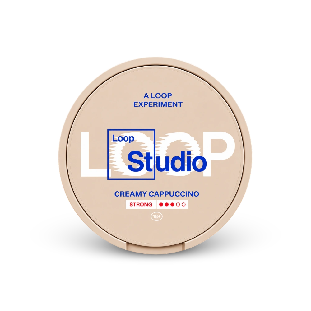 Loop Creamy Cappuccino Strong – cutie de pungute de nicotină
