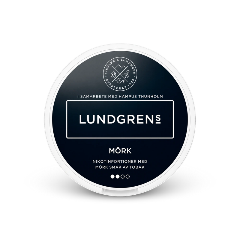 Lundgrens Mörk – cutie de pungi de nicotină