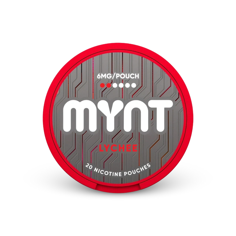 MYNT Lychee Regular – cutie de pernuțe de nicotină