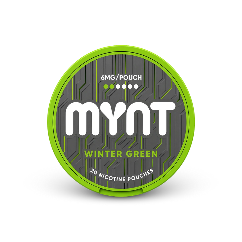 MYNT Winter Green Regular – cutie de plicuri cu nicotină