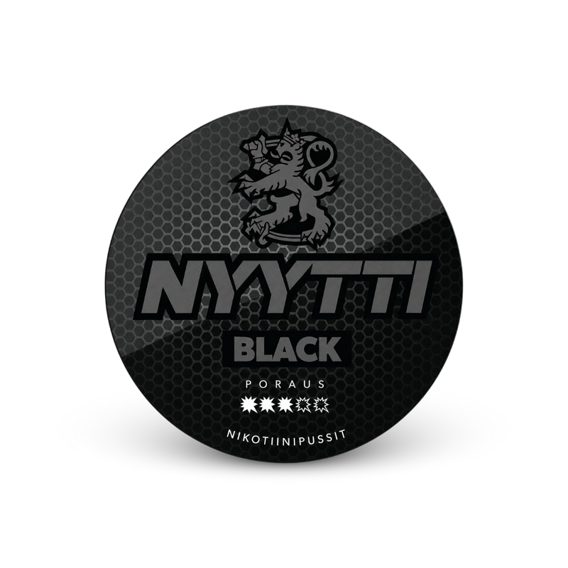 Nyytti Black – cutie de pernuțe de nicotină