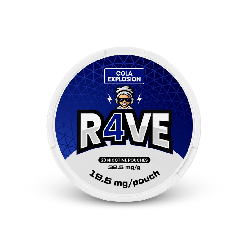 RAVE Cola Explosion 32.5mg – cutie de pungite de nicotină