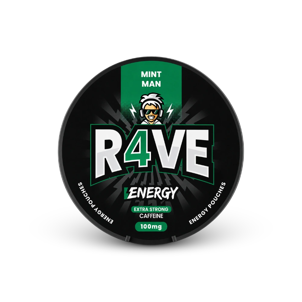 RAVE Energy Mint Man 100mg – cutie de pernițe cu nicotină