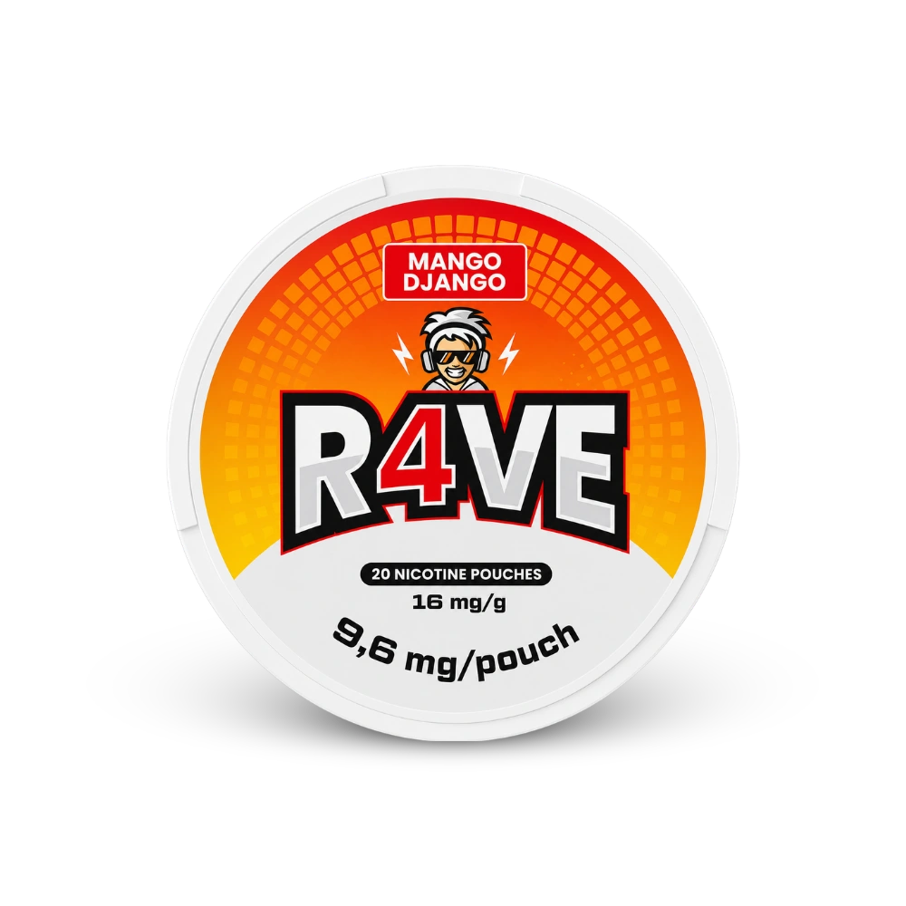 RAVE Mango Django 16MG – cutie de pungi de nicotină