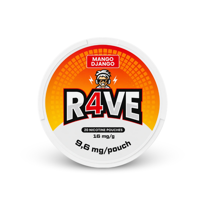 RAVE Mango Django 16MG – cutie de pungi de nicotină
