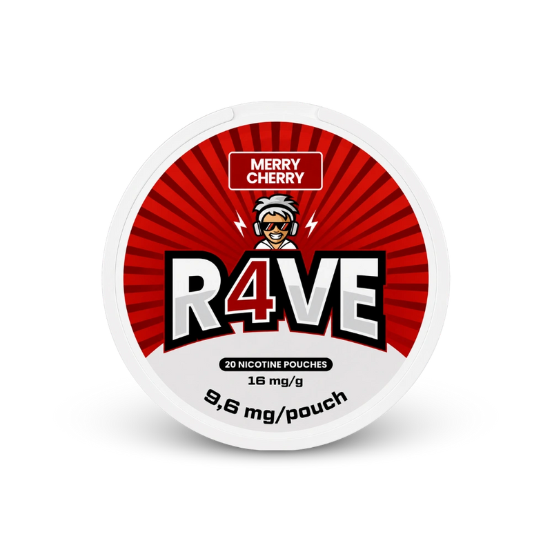 RAVE Merry Cherry 16mg – cutie de pungute cu nicotină