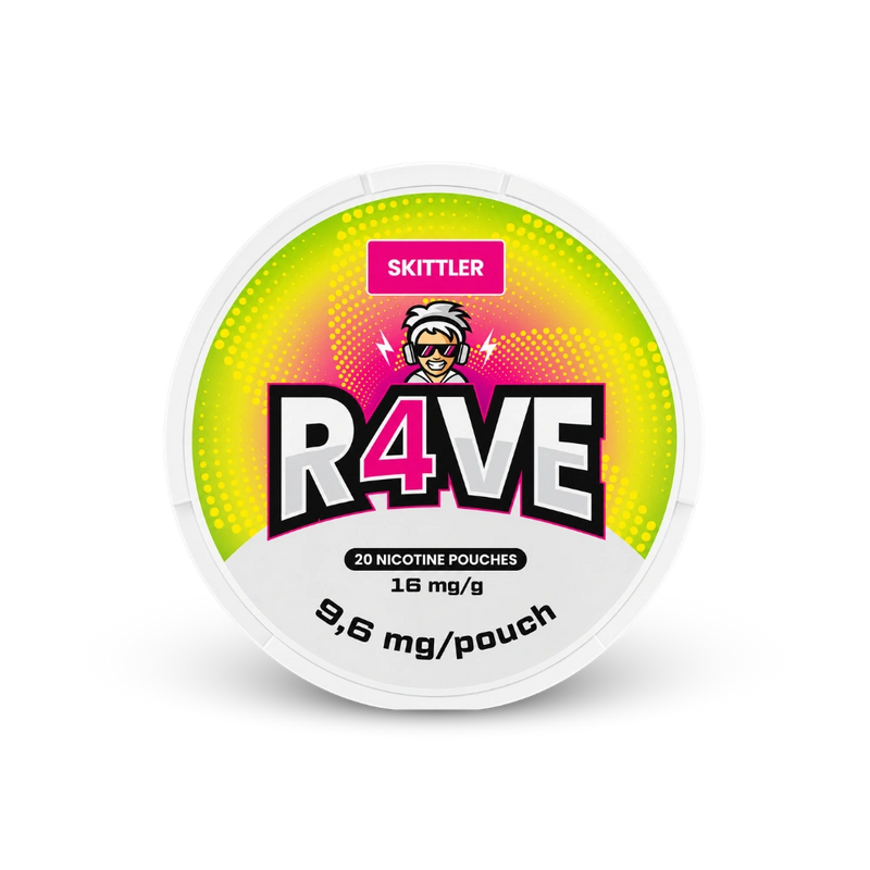 RAVE Skittler 16mg – cutie de pernuțe de nicotină