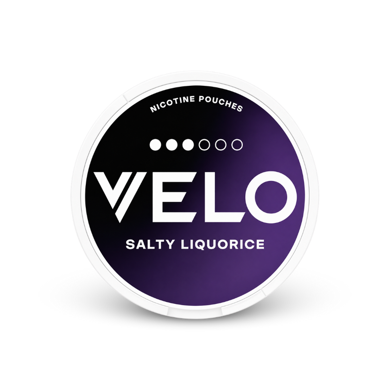 VELO Salty Liquorice – cutie de pernuțe cu nicotină