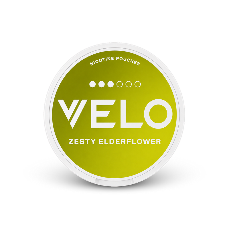 VELO Zesty Elderflower – cutie de plicuri cu nicotină