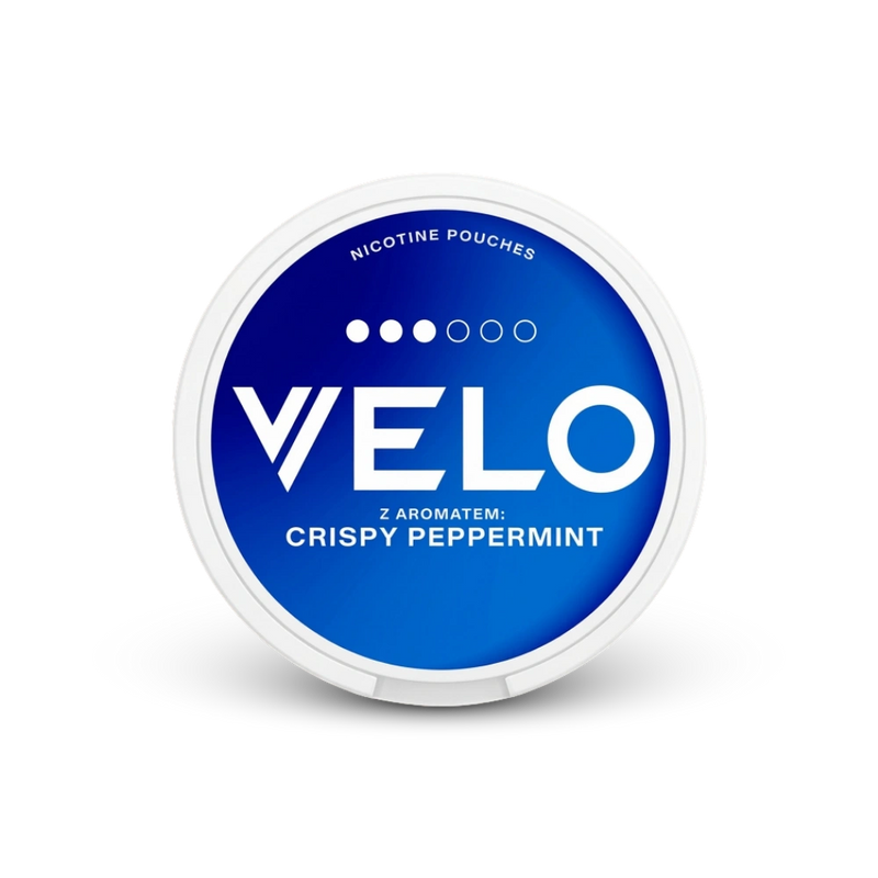 Velo Crispy Peppermint – cutie de pungi cu nicotină