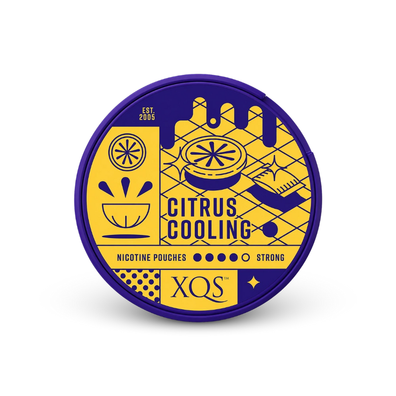 XQS Citrus Strong – cutie cu pliculețe de nicotină