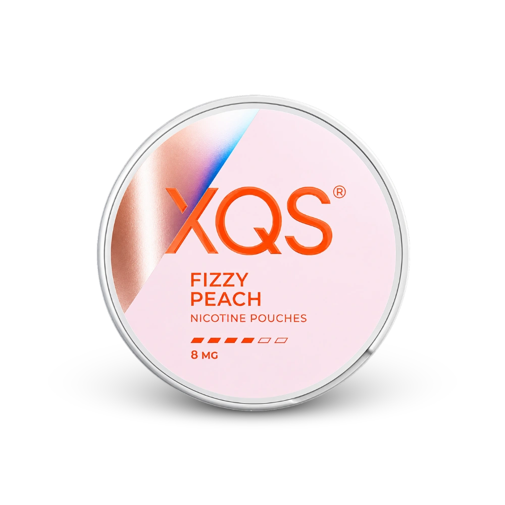 XQS Fizzy Peach Slim Strong – cutie de saci de nicotină