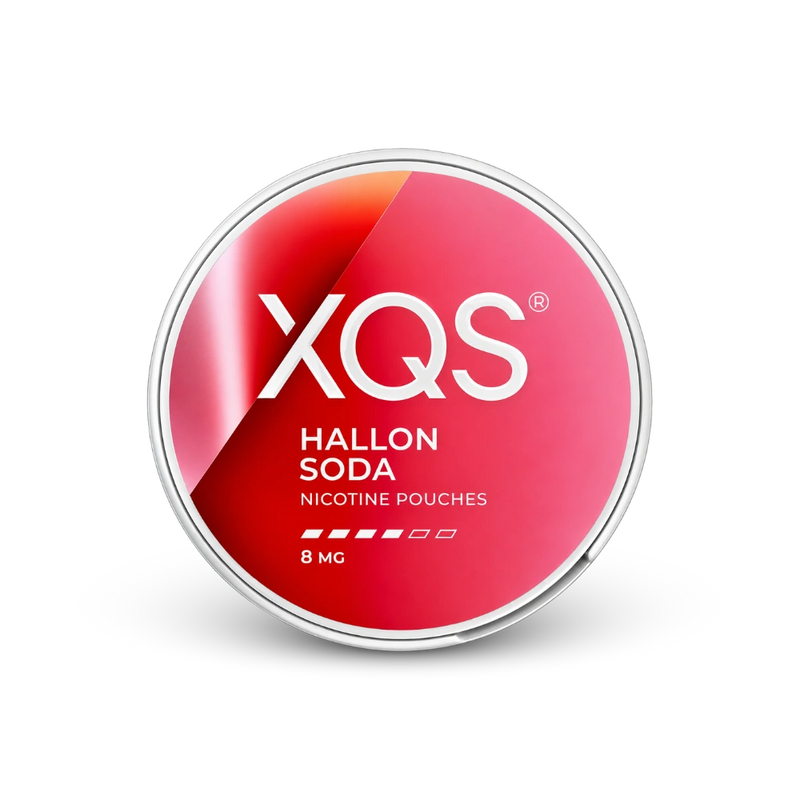 XQS Hallonsoda Strong – cutie cu pungi de nicotină