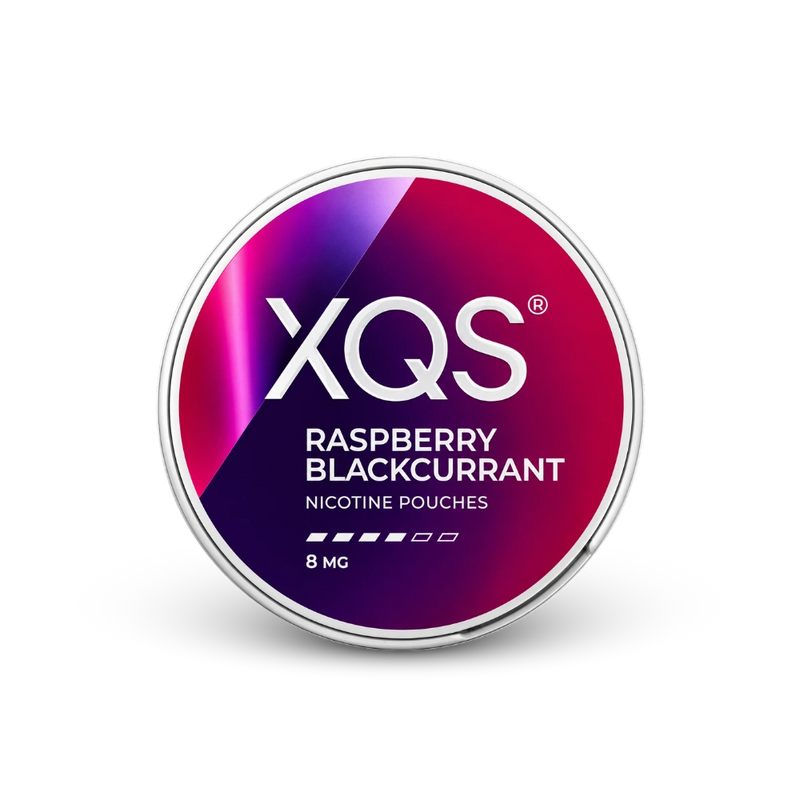 XQS Raspberry Blackcurrant Slim Strong – cutie de pernițe de nicotină