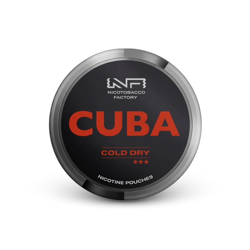 Cuba Black Cold Dry – cutie cu pungute de nicotină