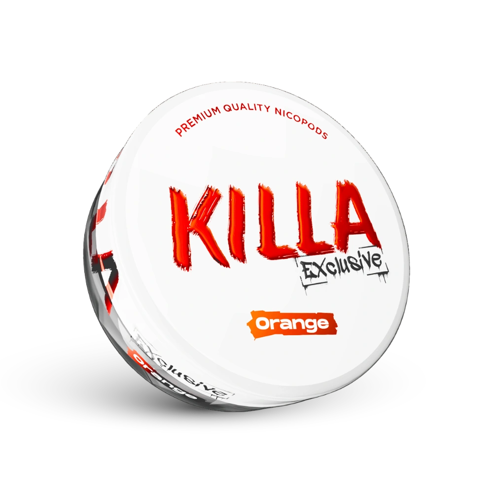 Killa Exclusive Orange Nicotine Pouches Doze cu aroma de portocală, Calitate Premium