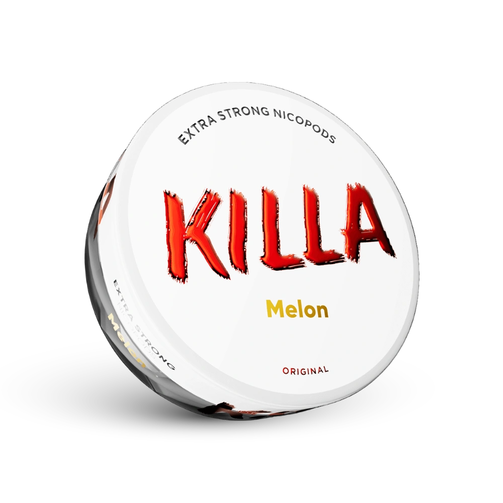 Killa Melon Extra Strong Nicotine Pouches Doza cu aroma de pepene, Format Original