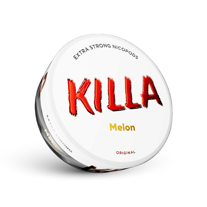 Killa Melon Extra Strong Nicotine Pouches Doza cu aroma de pepene, Format Original
