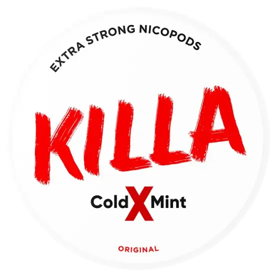 KILLA Cold X Mint – cutie de pungute cu nicotină