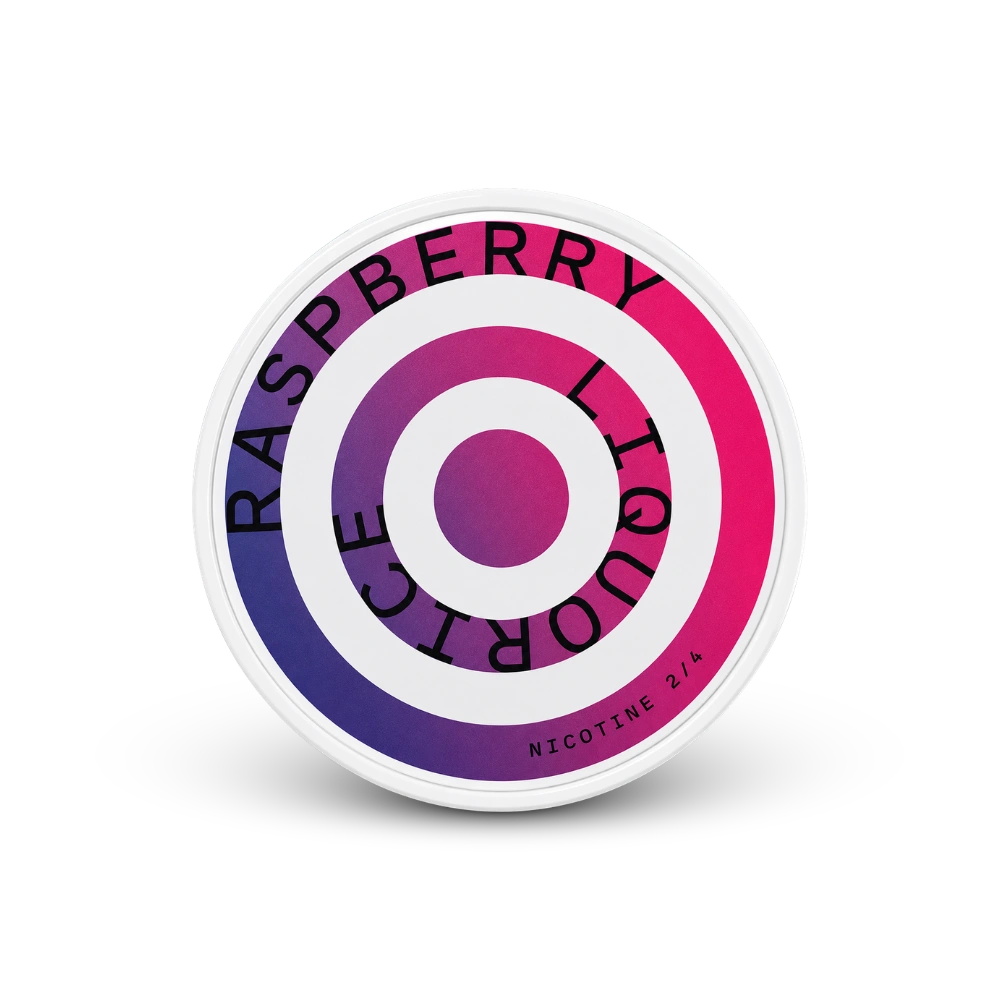 HELWIT Raspberry Liquorice Slim – cutie de pernuțe de nicotină