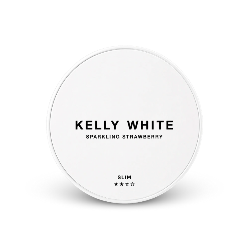 Kelly White Sparkling Strawberry Slim – cutie de pliculețe de nicotină