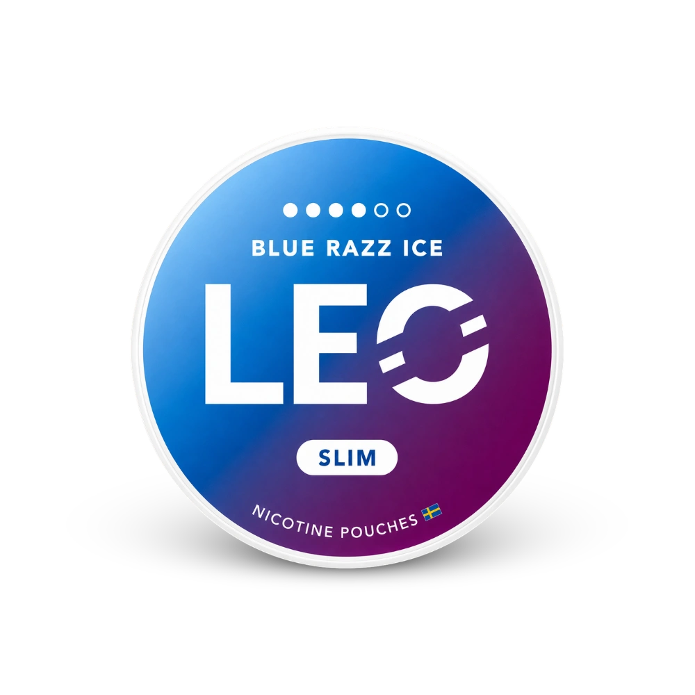 LEO Blue Razz Ice Strong – cutie de pernuțe cu nicotină