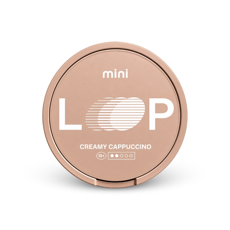 LOOP Creamy Cappuccino Mini – cutie de pliculețe de nicotină