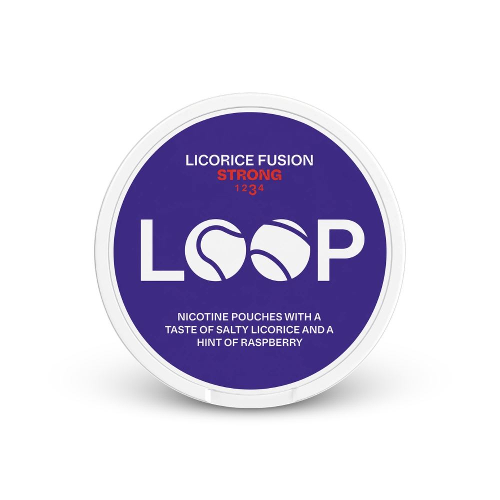 LOOP Licorice Fusion Strong – cutie de pernuțe de nicotină