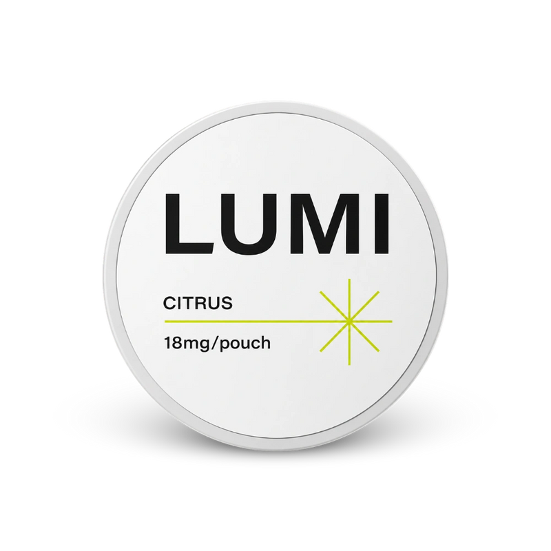 LUMI Citrus 18mg – cutie de pungute cu nicotină