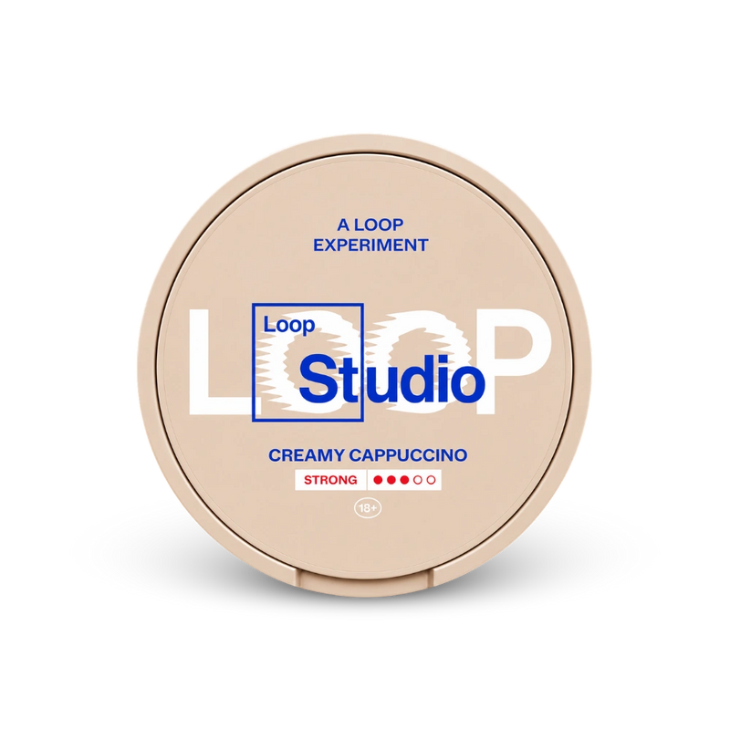 Loop Creamy Cappuccino Strong – cutie de pungute de nicotină