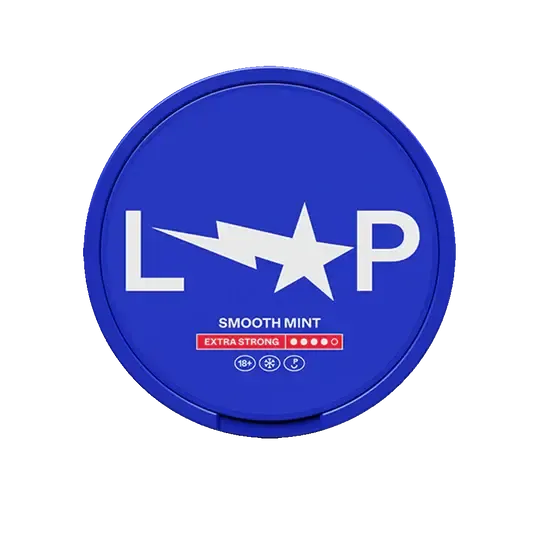 Loop Smooth Mint Extra Strong Nicotine Pouches 11mg, cutie albastră cu aromă de mentă