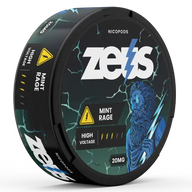 Zeus Mint Rage Strong Pouch Detail – Aroma de Mentă, Puternic, 20 Plicuri/Cutie