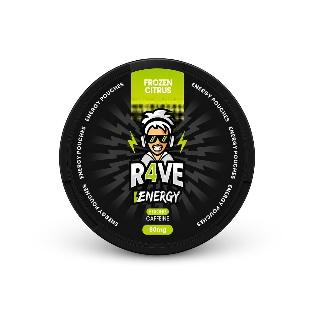 RAVE Energy Frozen Citrus 80mg – cutie de pernuțe cu nicotină