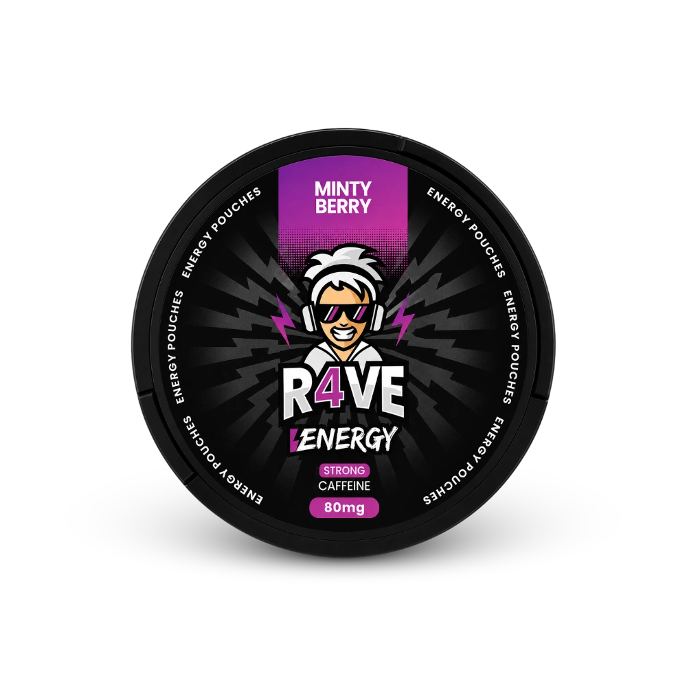 RAVE Energy Minty Berry 80mg – cutie de punguțe de nicotină