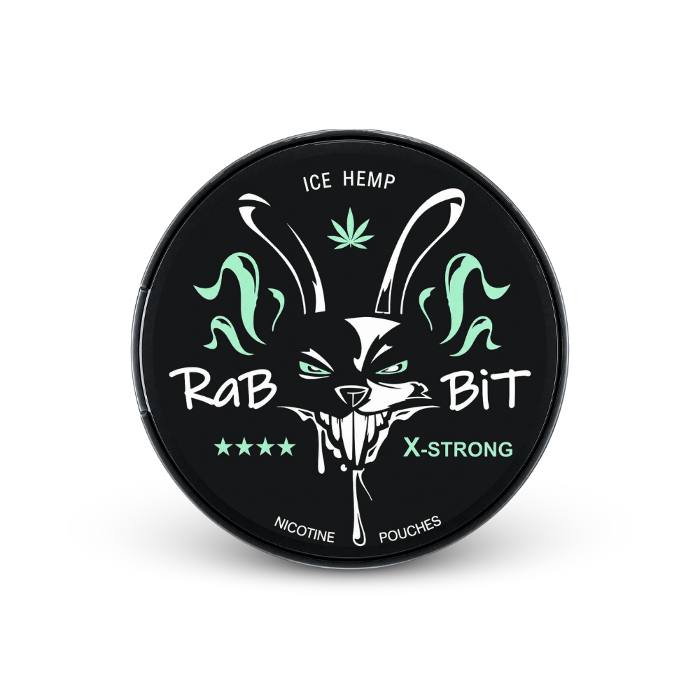 RaBBiT Ice Hemp X-Strong – cutie de pernuțe de nicotină