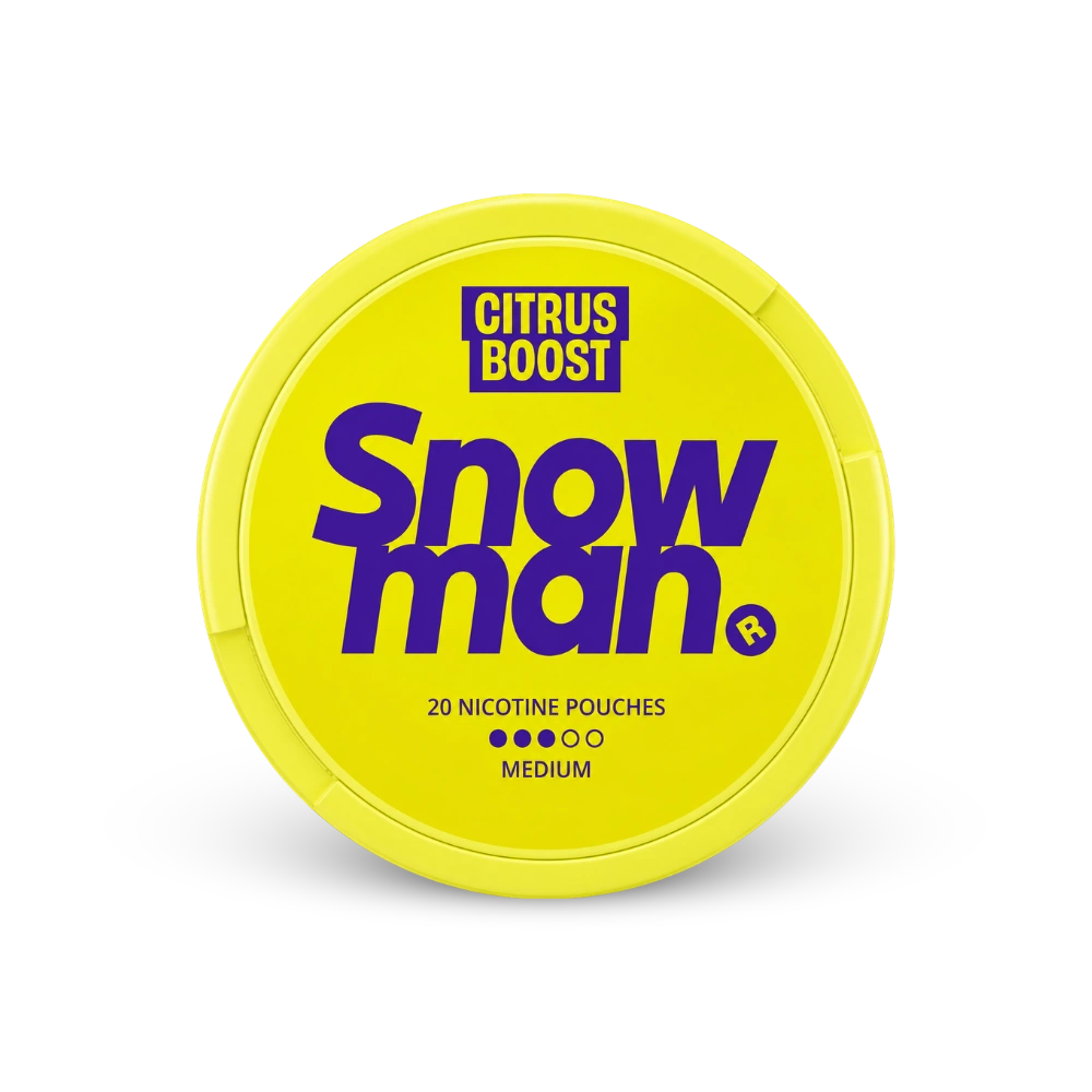 Snowman Citrus Boost 9mg – cutie de pungițe cu nicotină
