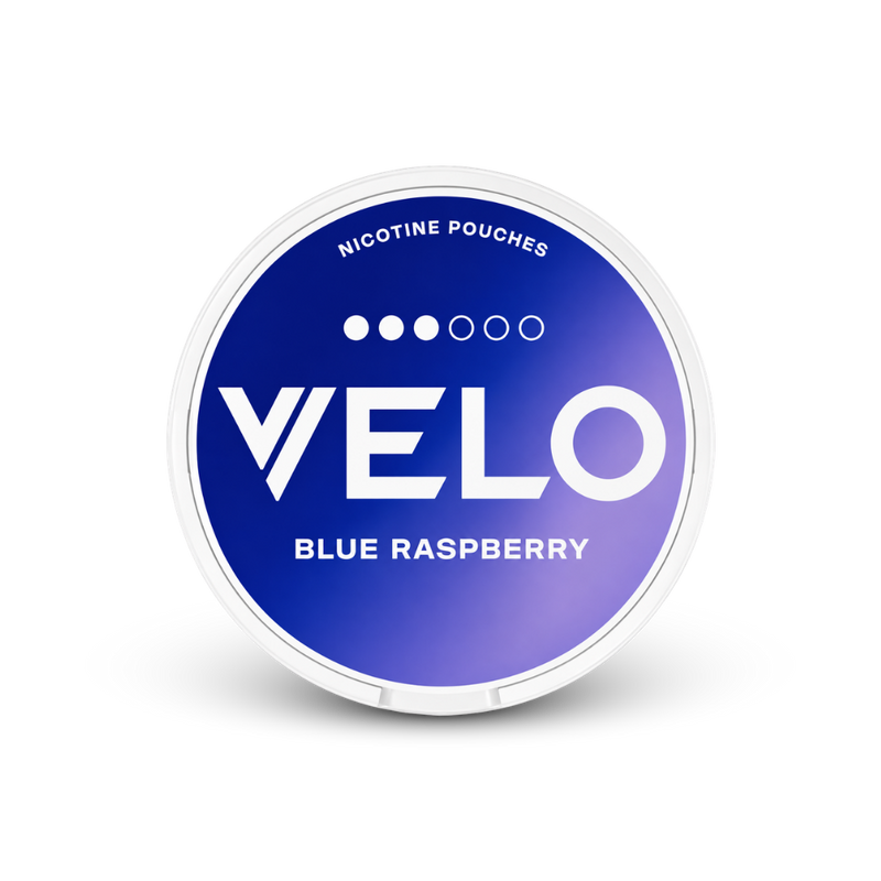 VELO Blue Raspberry – cutie de pliculețe cu nicotină