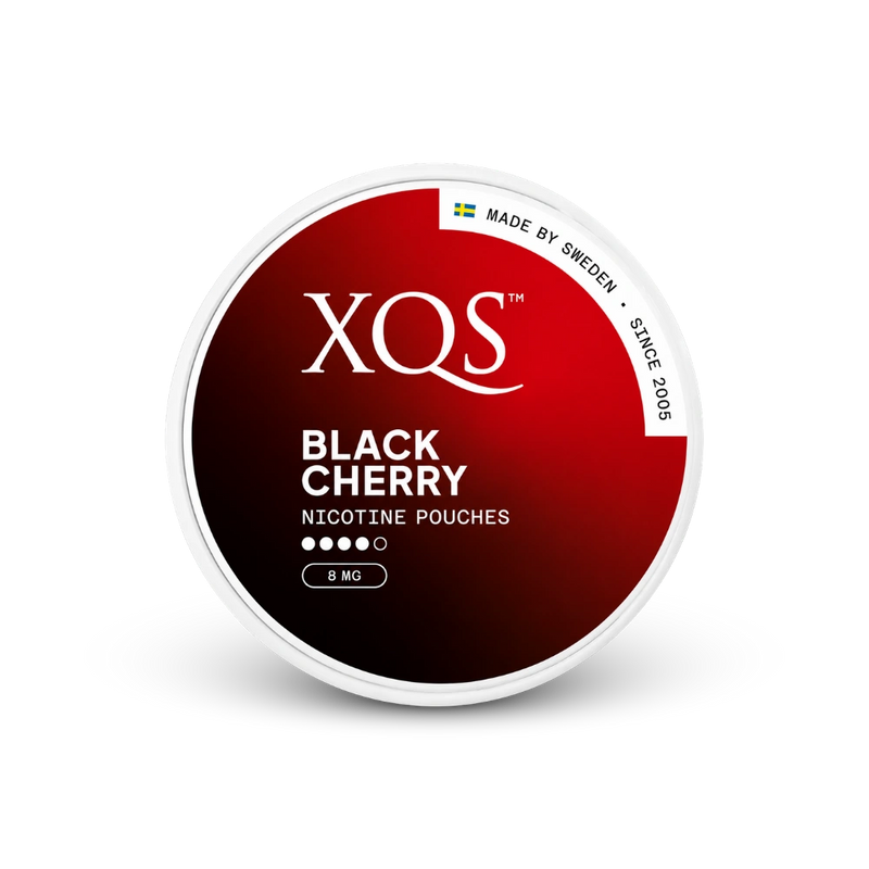 XQS Black Cherry Slim Strong – cutie de pliculețe de nicotină