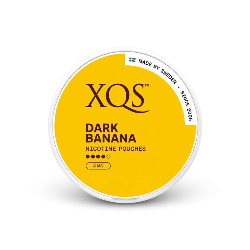 XQS Dark Banana Slim Strong – cutie de pernuțe de nicotină