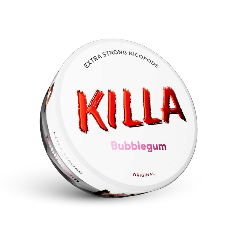 Killa Bubblegum Extra Strong Nicotine Pouches 16mg Doză cu Aromă de Gumă de Mestecat